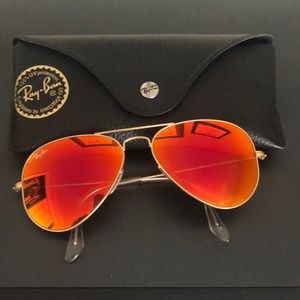 Orange tinted ray bans